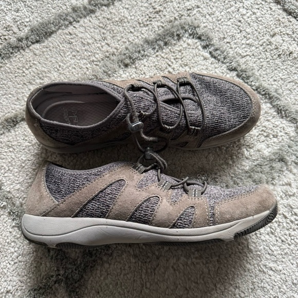 Dansko Holland Charcoal Gray leather Comfort Drawstring Sneaker Shoes 39 8.5 / 9 - Picture 2 of 11